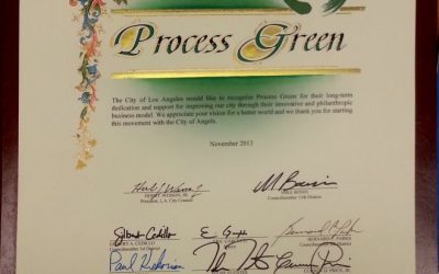 City of Los Angeles Thanks Process Green