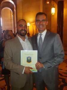 Process Green and Eric Garcetti - Green Business Award Recognition